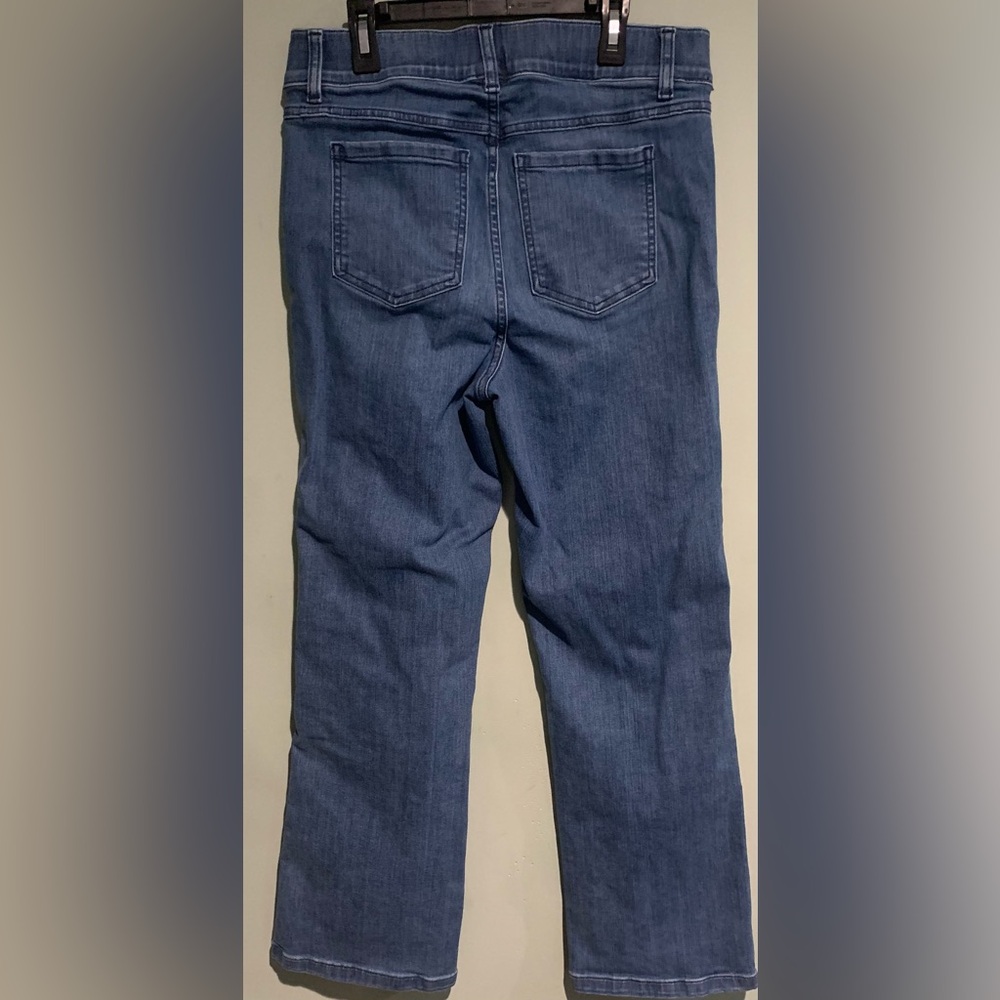 SPANX Medium Wash Flare Jeans Wide Leg - Picture 2 of 5